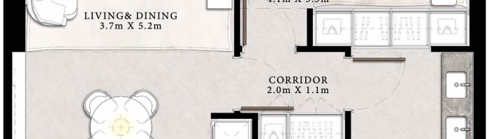 Emaar-St-Regis-Residences-Downtown-Dubai-Floor-Plans-1BR